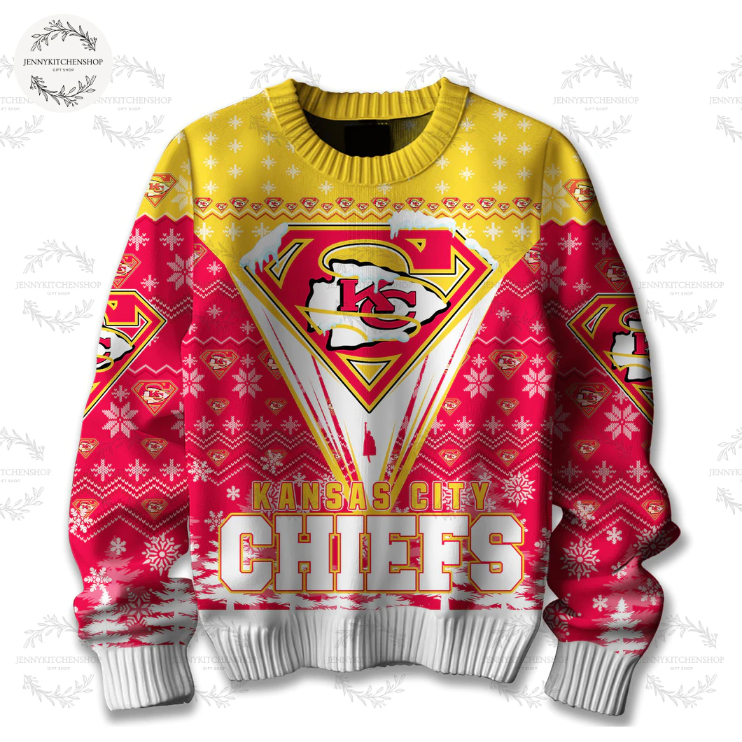 Kansas City Chiefs 2025 Merry Super Christmas Sweater