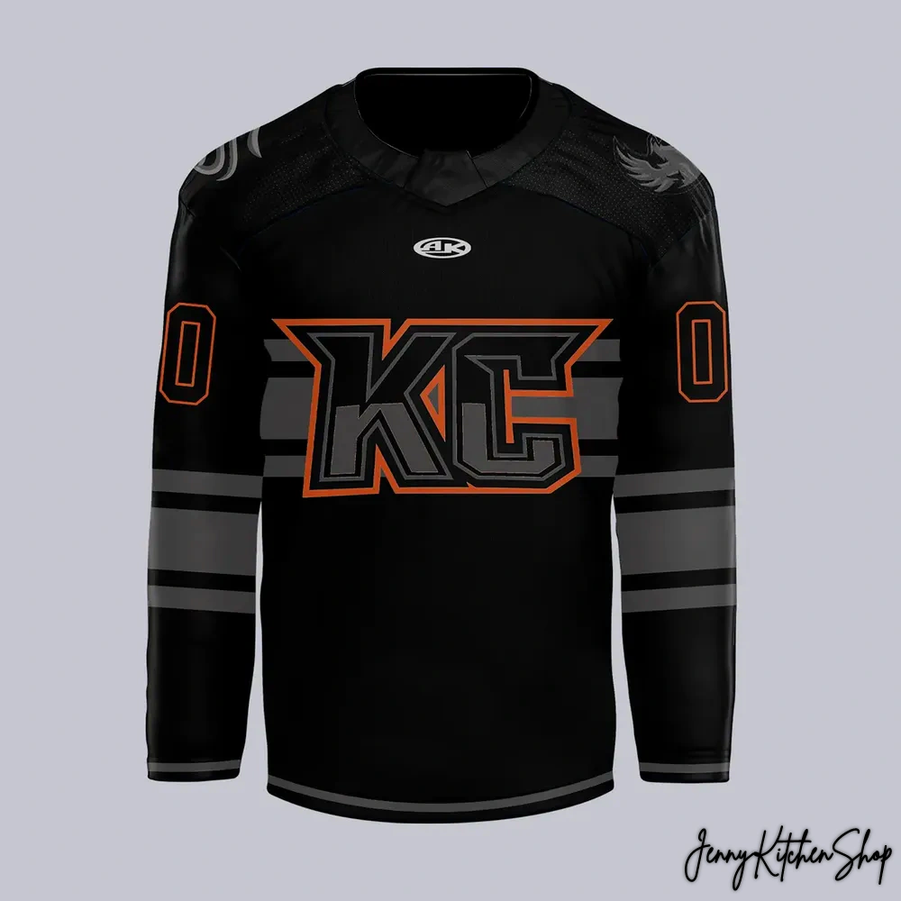 Kansas City Mavericks Blackout 2025 New Hockey Jersey