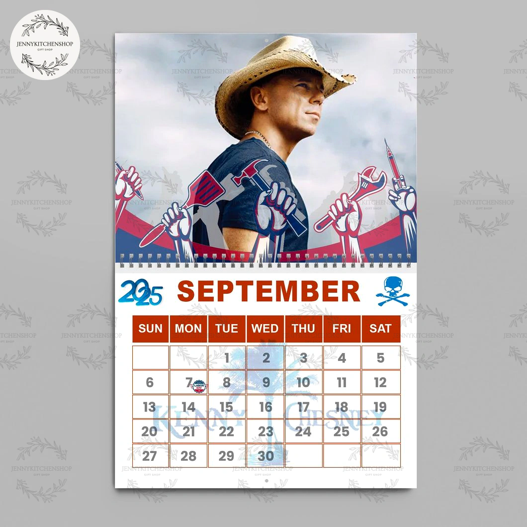 Kenny Chesney 2026 Wall Calendar