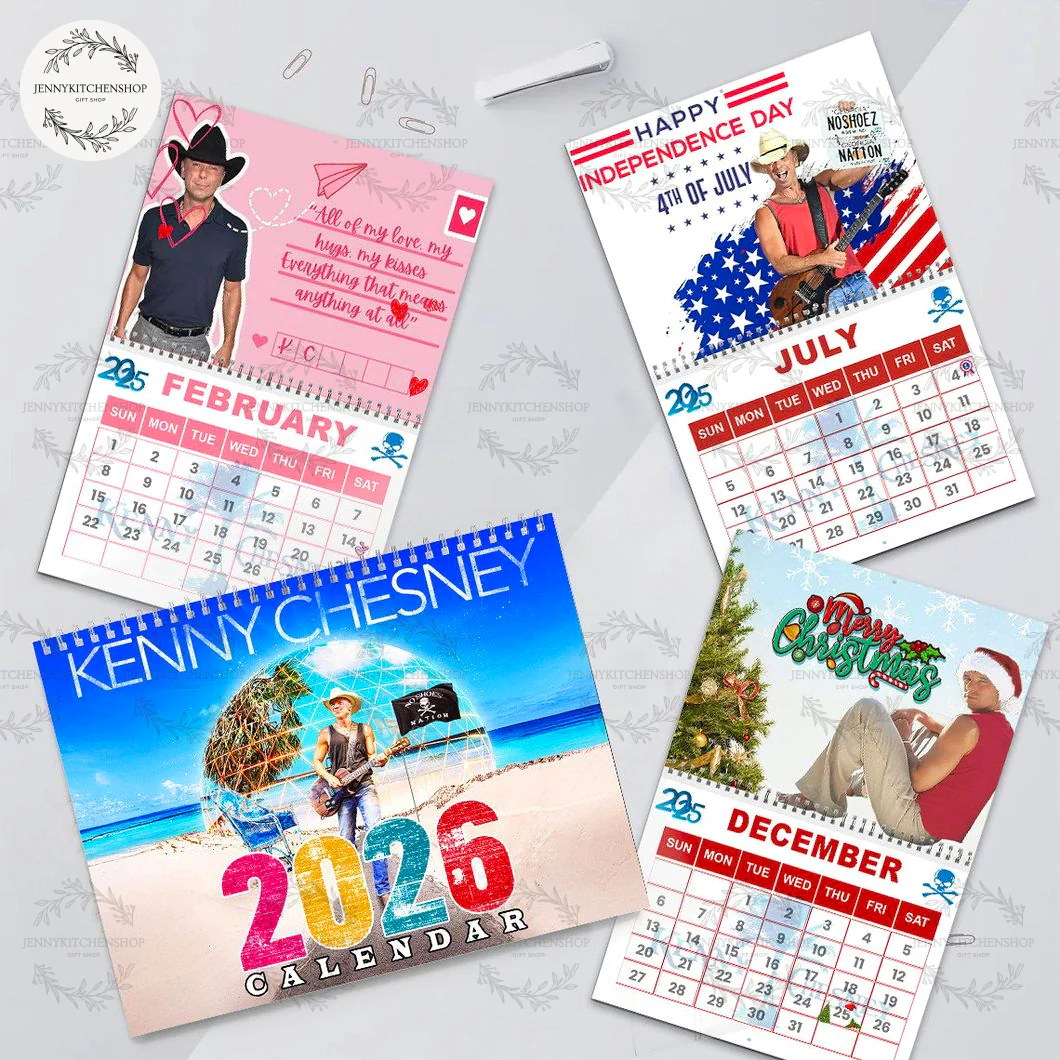 Kenny Chesney 2026 Wall Calendar
