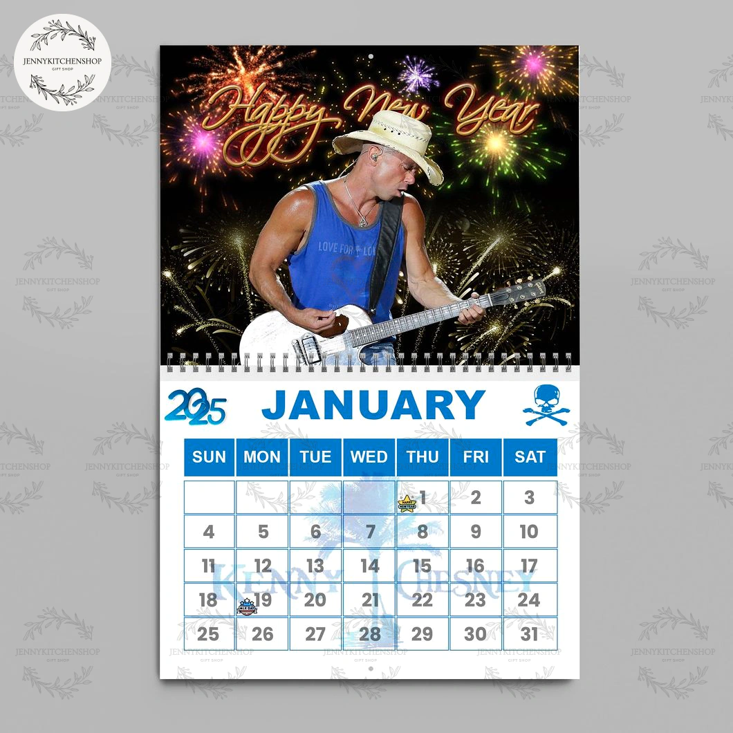 Kenny Chesney 2026 Wall Calendar
