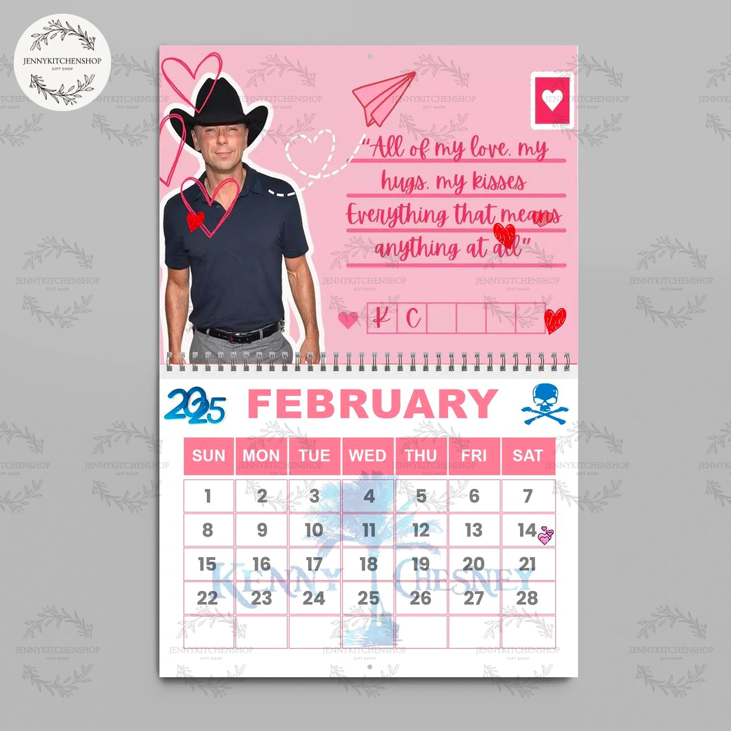 Kenny Chesney 2026 Wall Calendar