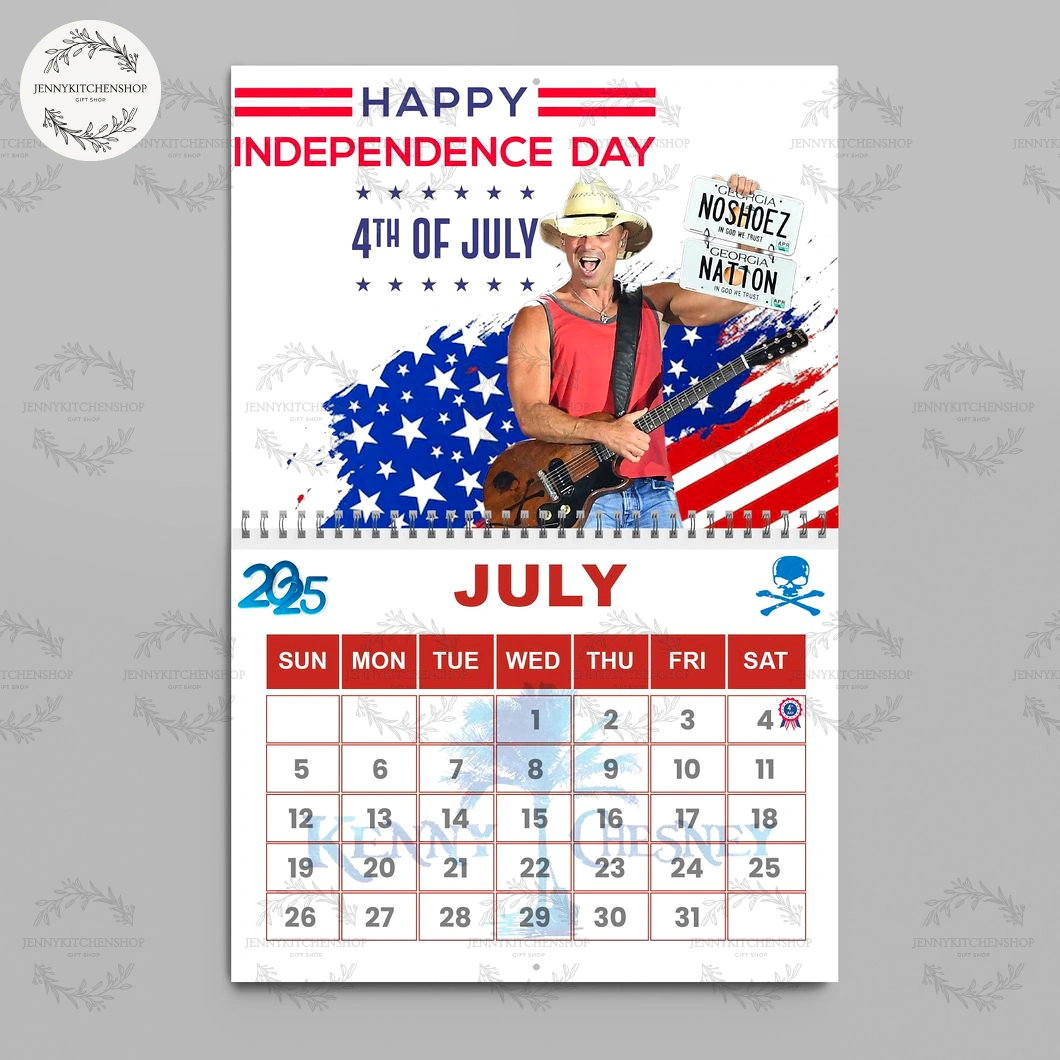Kenny Chesney 2026 Wall Calendar