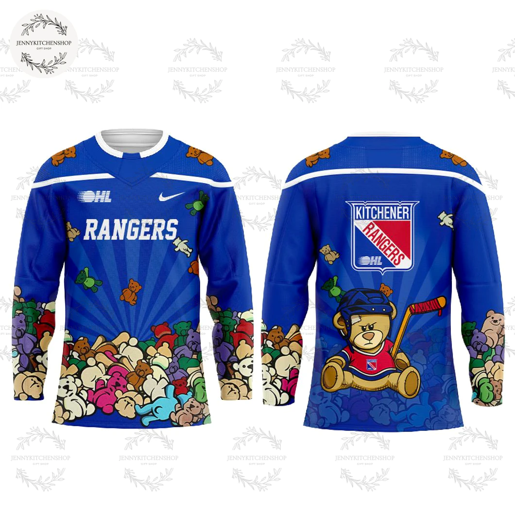 Kitchener Rangers Teddy Bear Toss 2025 Hockey Jersey
