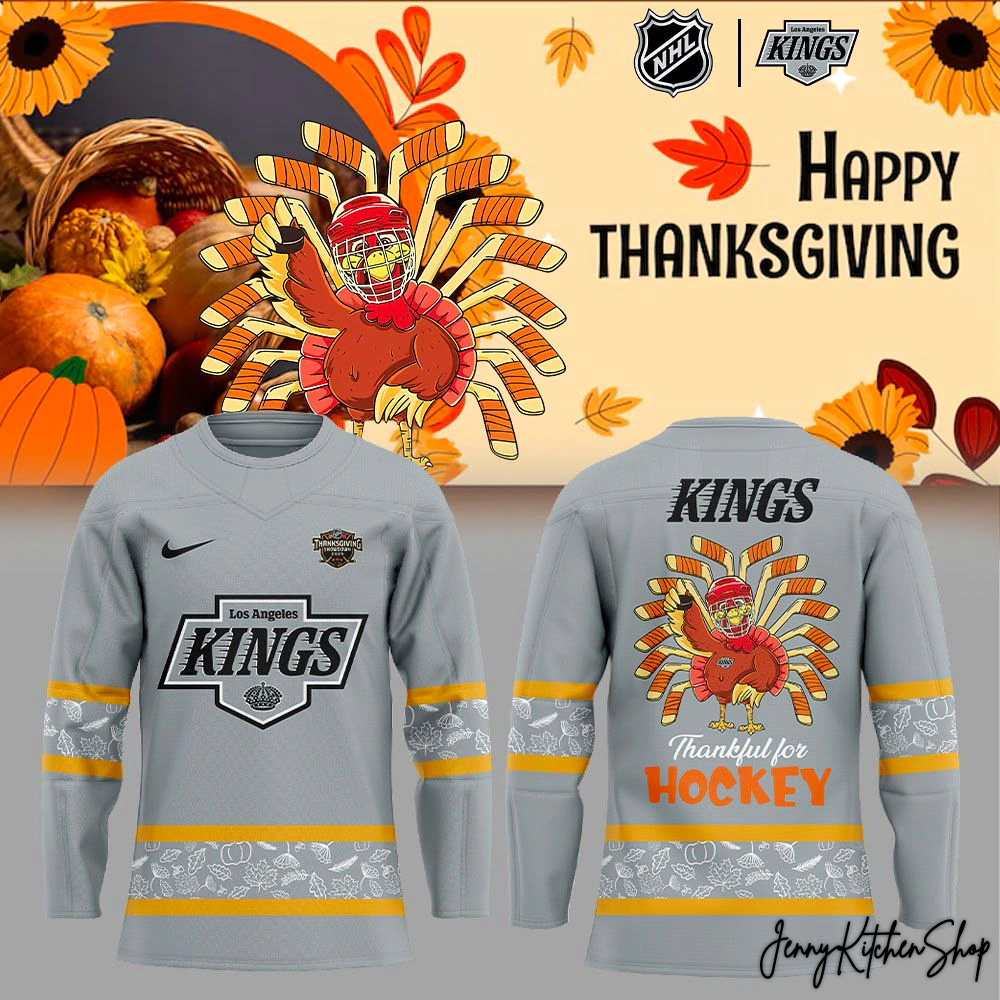 Los Angeles Kings Happy Thanksgiving 2025 Limited Hockey Jersey