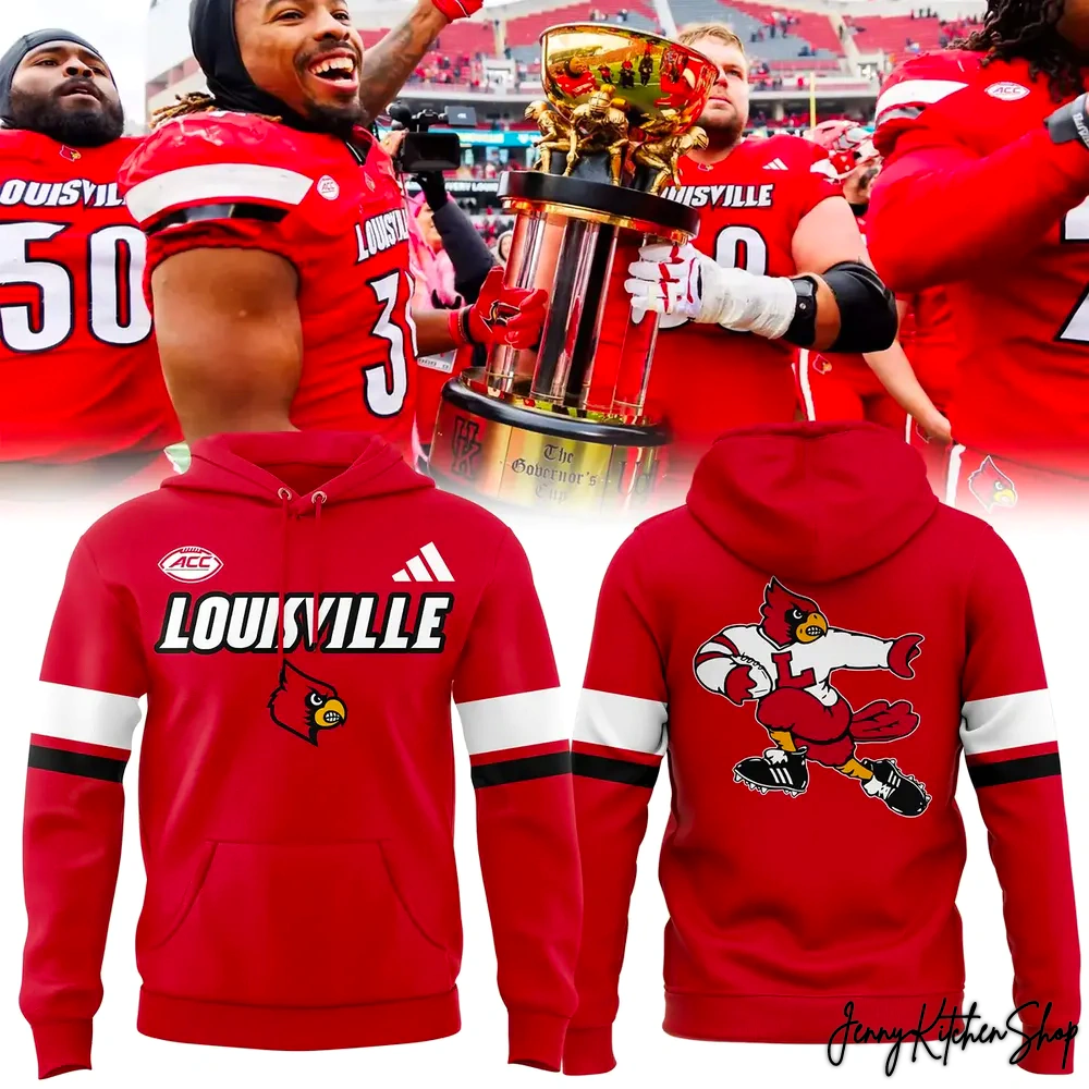 Louisville Cardinals Football New 2026 Red Hoodie