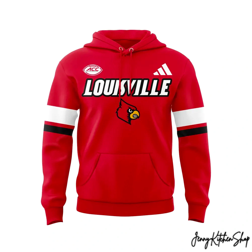 Louisville Cardinals Football New 2026 Red Hoodie