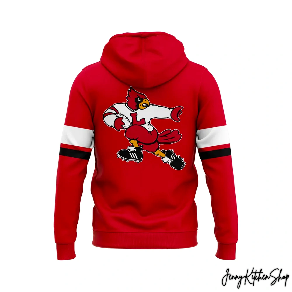 Louisville Cardinals Football New 2026 Red Hoodie
