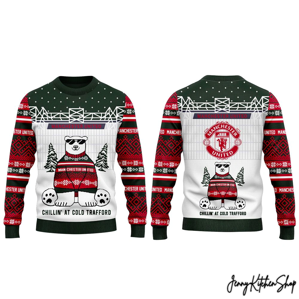 Manchester United Lolar Bear Christmas Hoodie
