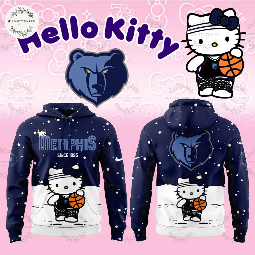 Memphis Grizzlies x Hello Kitty 2025 Since 1995 Hoodie Cap