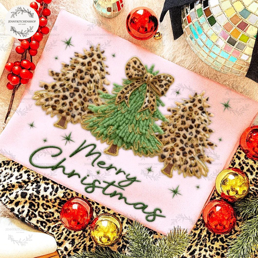 Merry Christmas Cute Bow Tree T-Shirt
