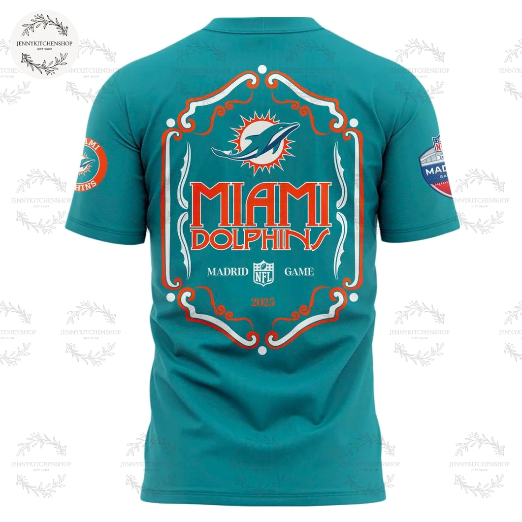 Miami Dolphins 2025 NFL Madrid Game Limited Edition T-Shirt