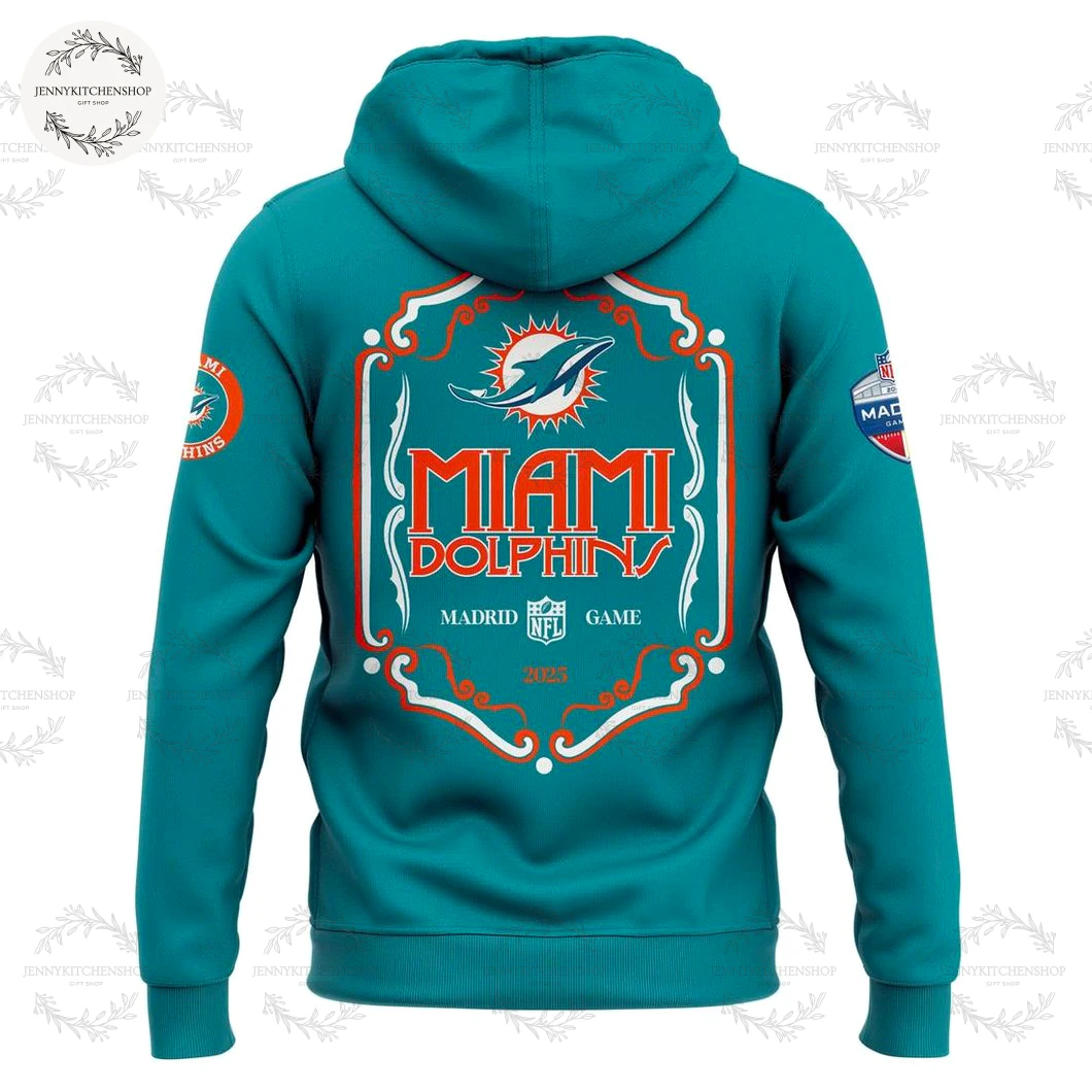 Miami Dolphins 2025 NFL Madrid Game Limited Edition T-Shirt