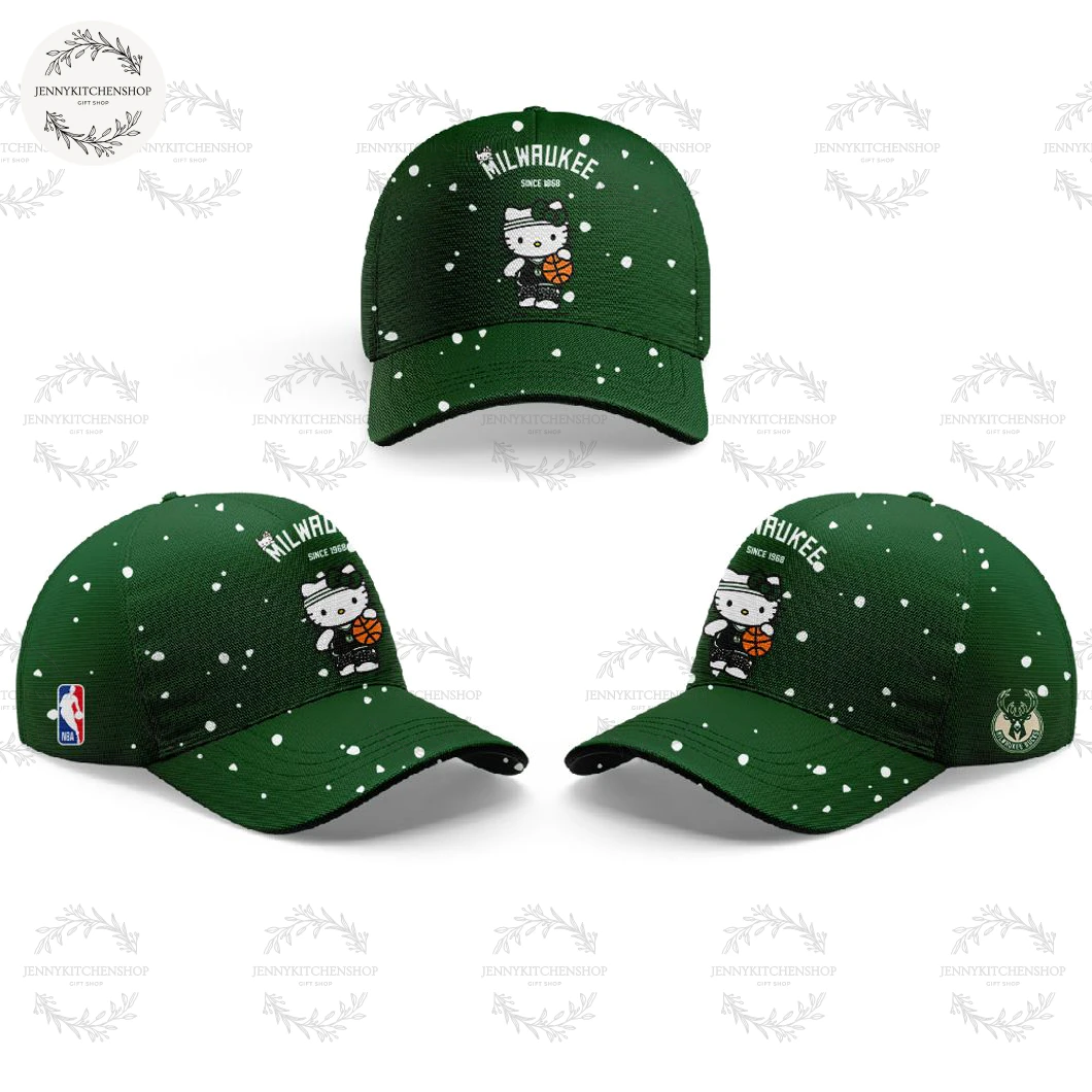 Milwaukee Bucks x Hello Kitty 2025 Since 1968 Hoodie Cap