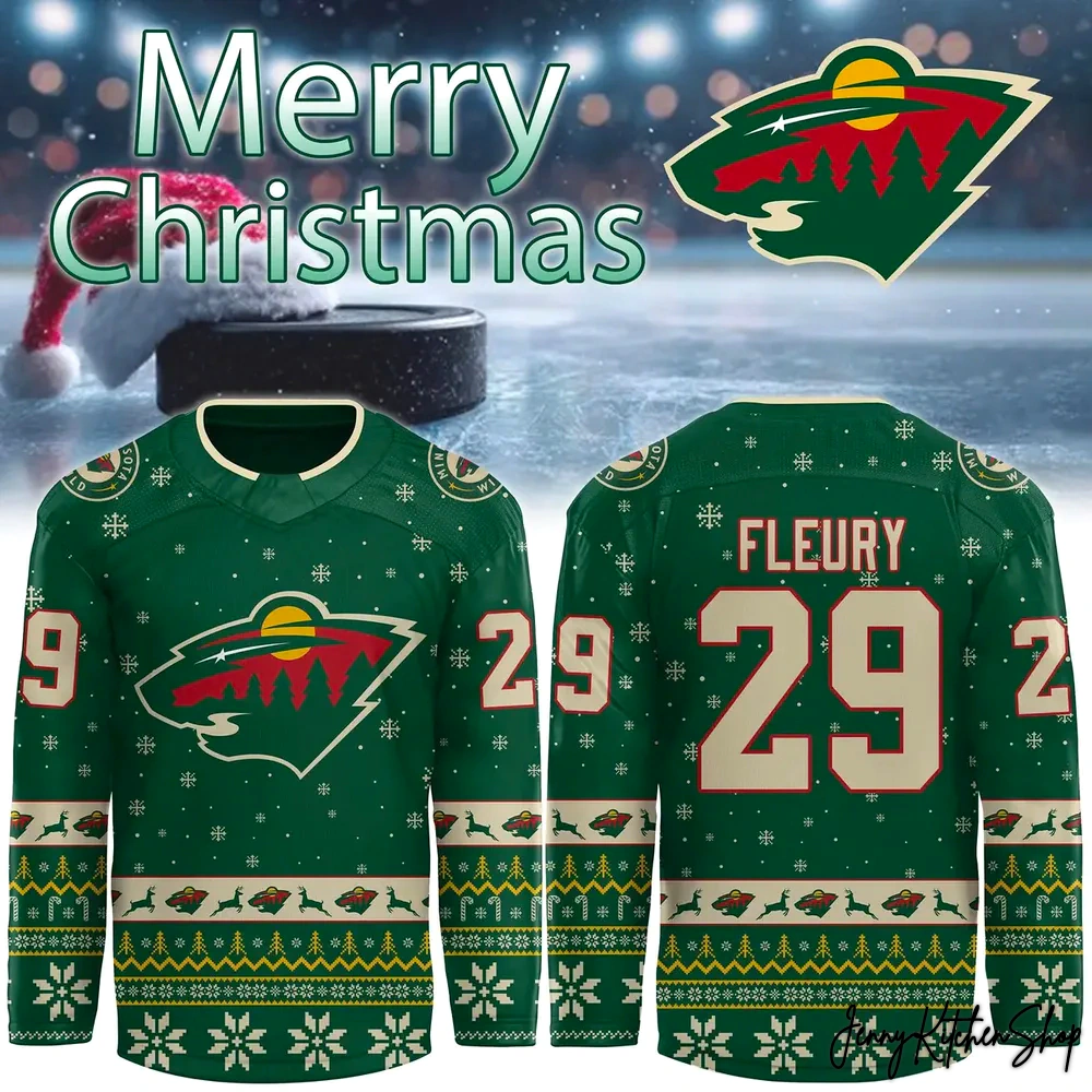 Minnesota Wild 2025 Christmas Hockey Jersey