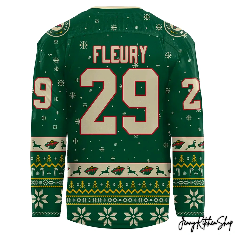 Minnesota Wild 2025 Christmas Hockey Jersey