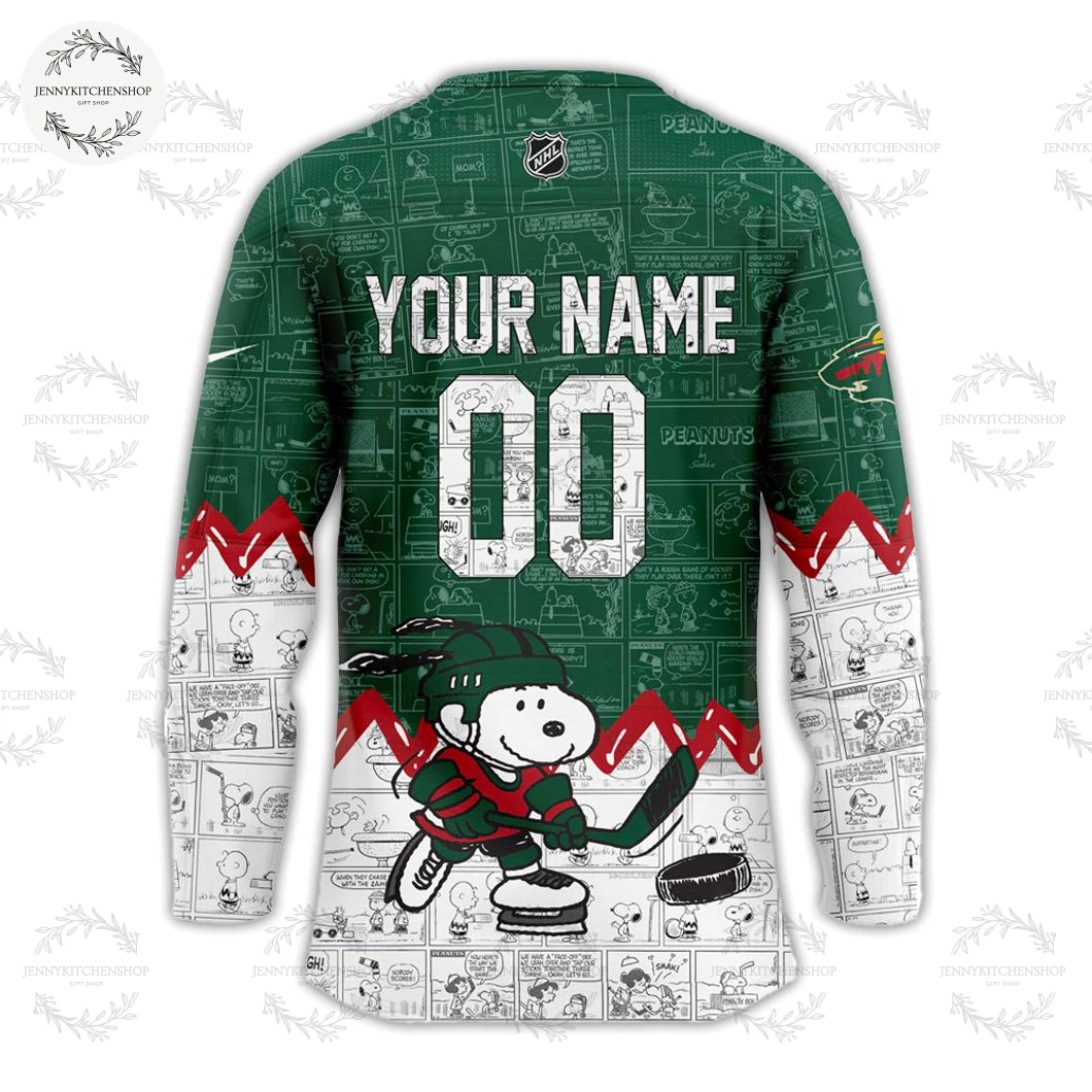 Minnesota Wild 2025 Peanuts Christmas New Hockey Jersey