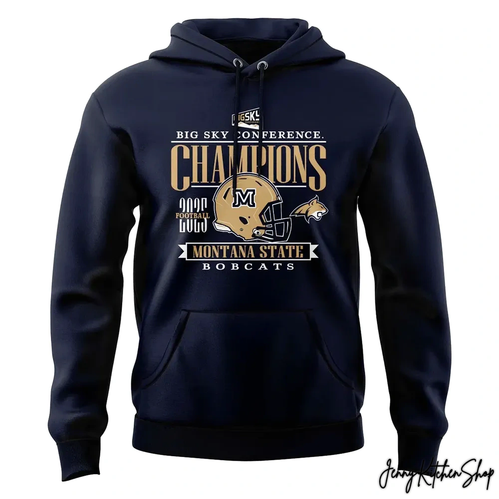 Montana State Football 2025 Big Sky Champs Hoodie