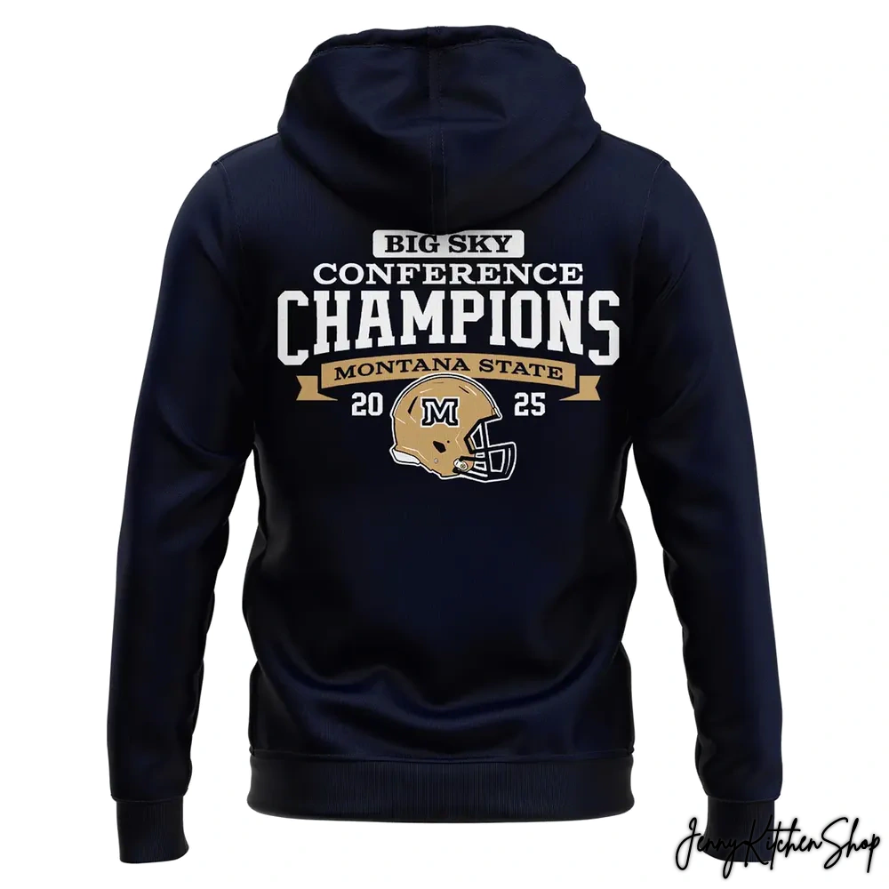 Montana State Football 2025 Big Sky Champs Hoodie