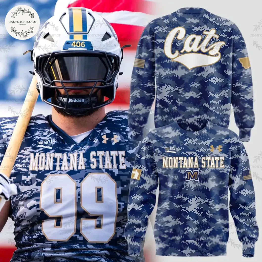 Montana State Football 2025 Salute to Service Limited T-Shirt