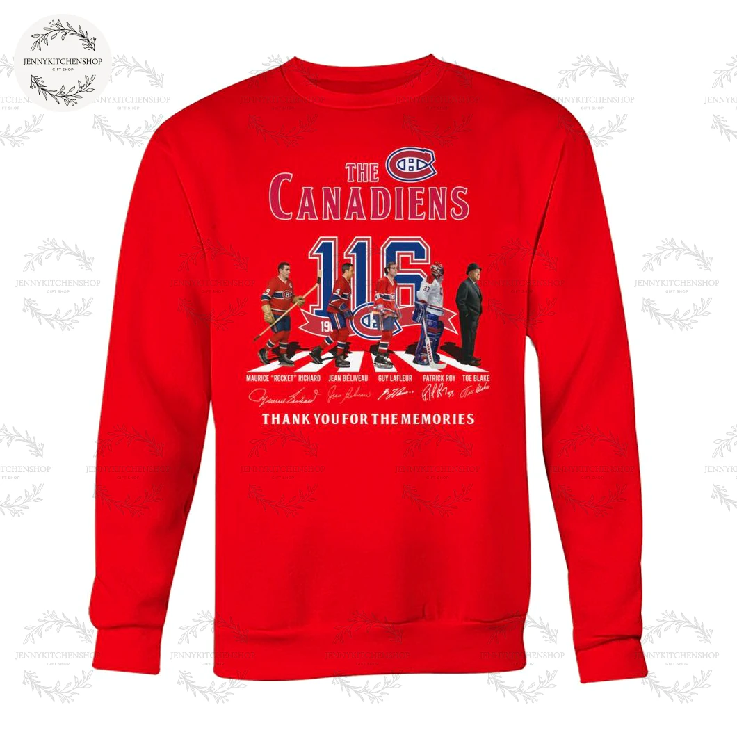 Montreal Canadiens 116th Thank You For Memories T-Shirt