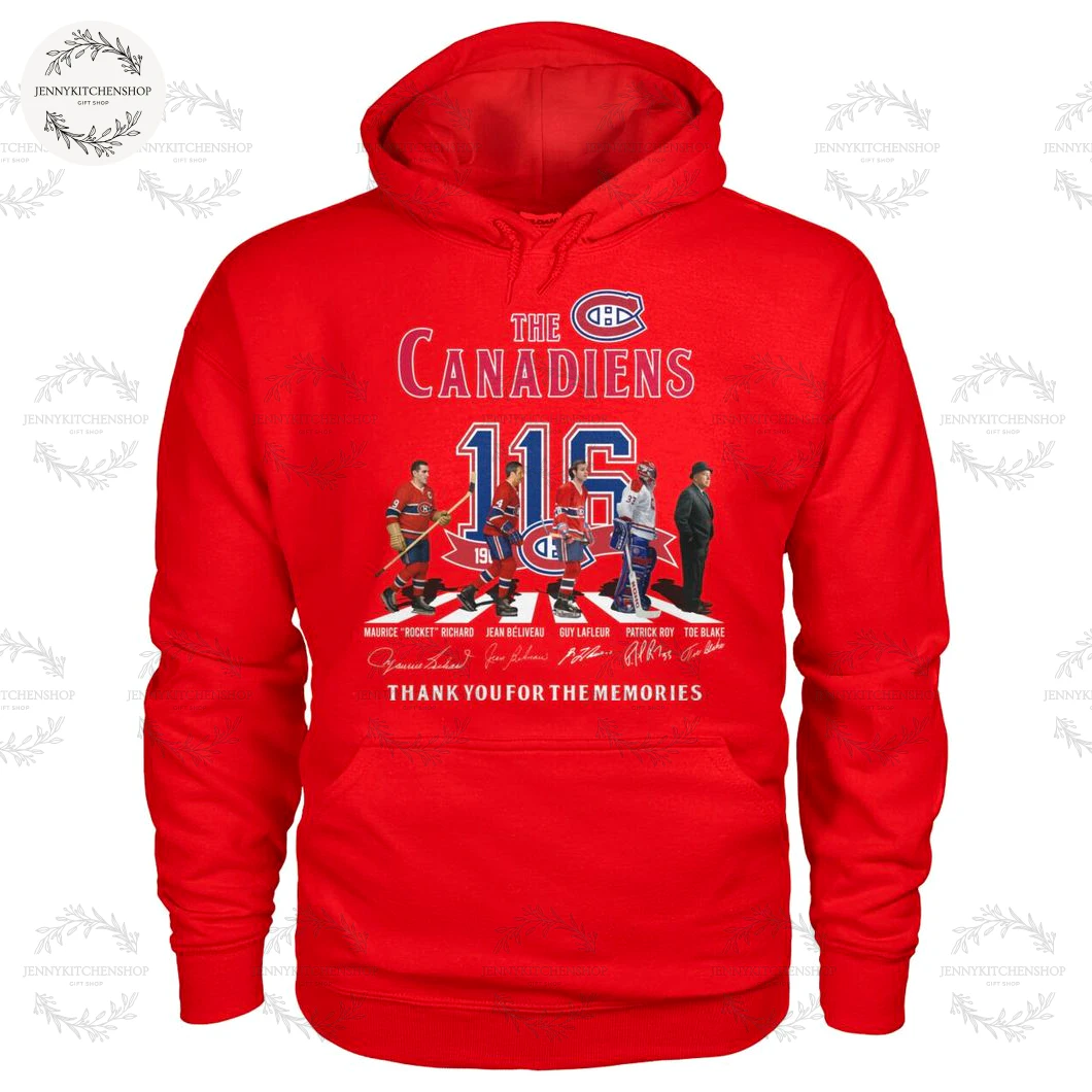 Montreal Canadiens 116th Thank You For Memories T-Shirt