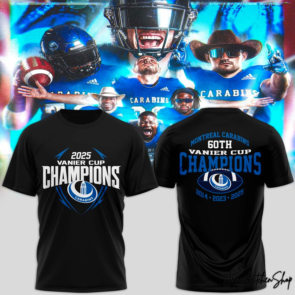 Montreal Carabins 2025 Vanier Cup Champions T-Shirt