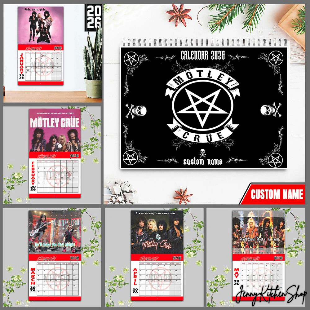 Motley Crue 2026 Custom Calendar