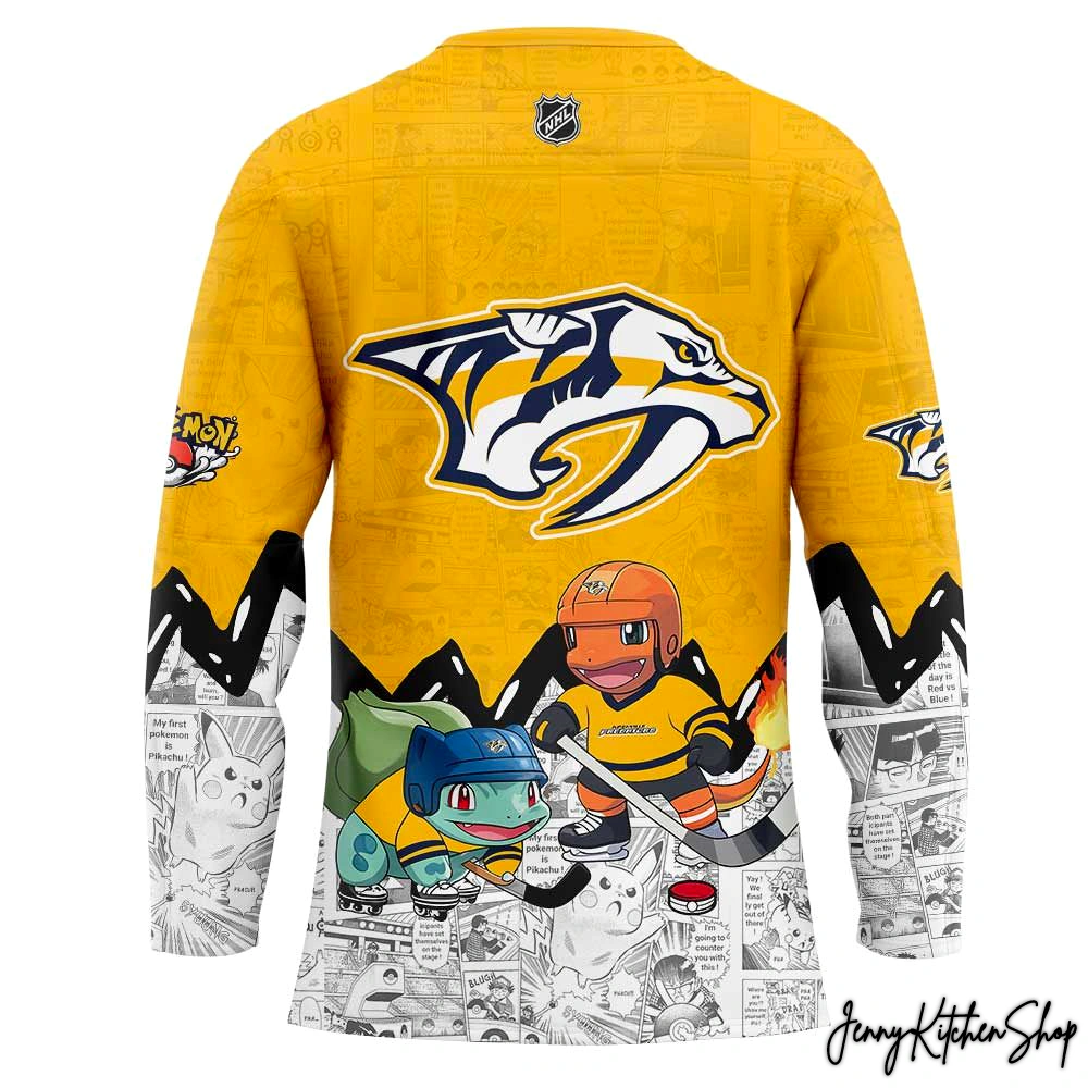 Nashville Predators x Pokémon 2025-26 Limited Hockey Jersey