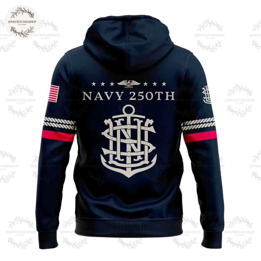 Navy Midshipmen Football 250th Anniversary 2025 Limited Hoodie