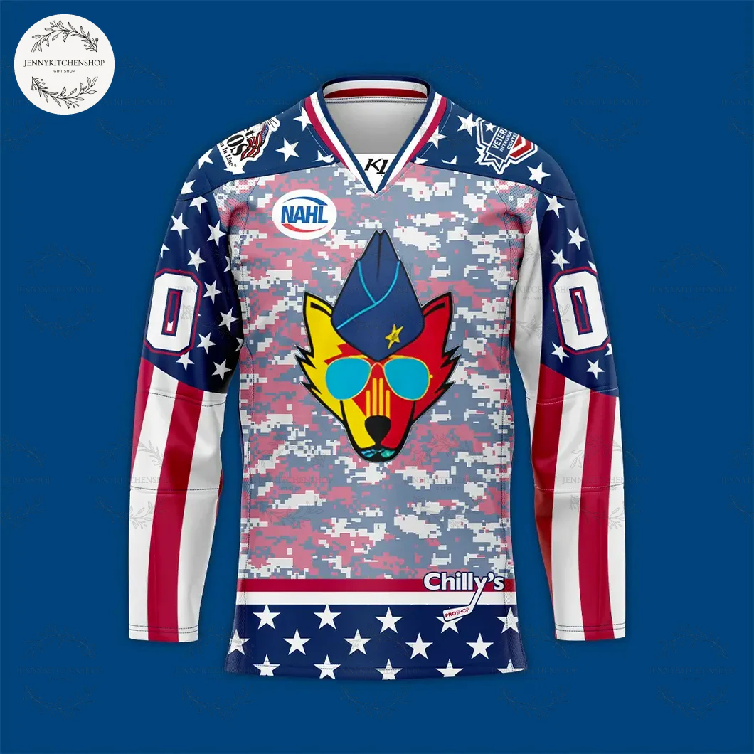 New Mexico Ice Wolves 2025 Veterans Appreciation Hockey Jersey