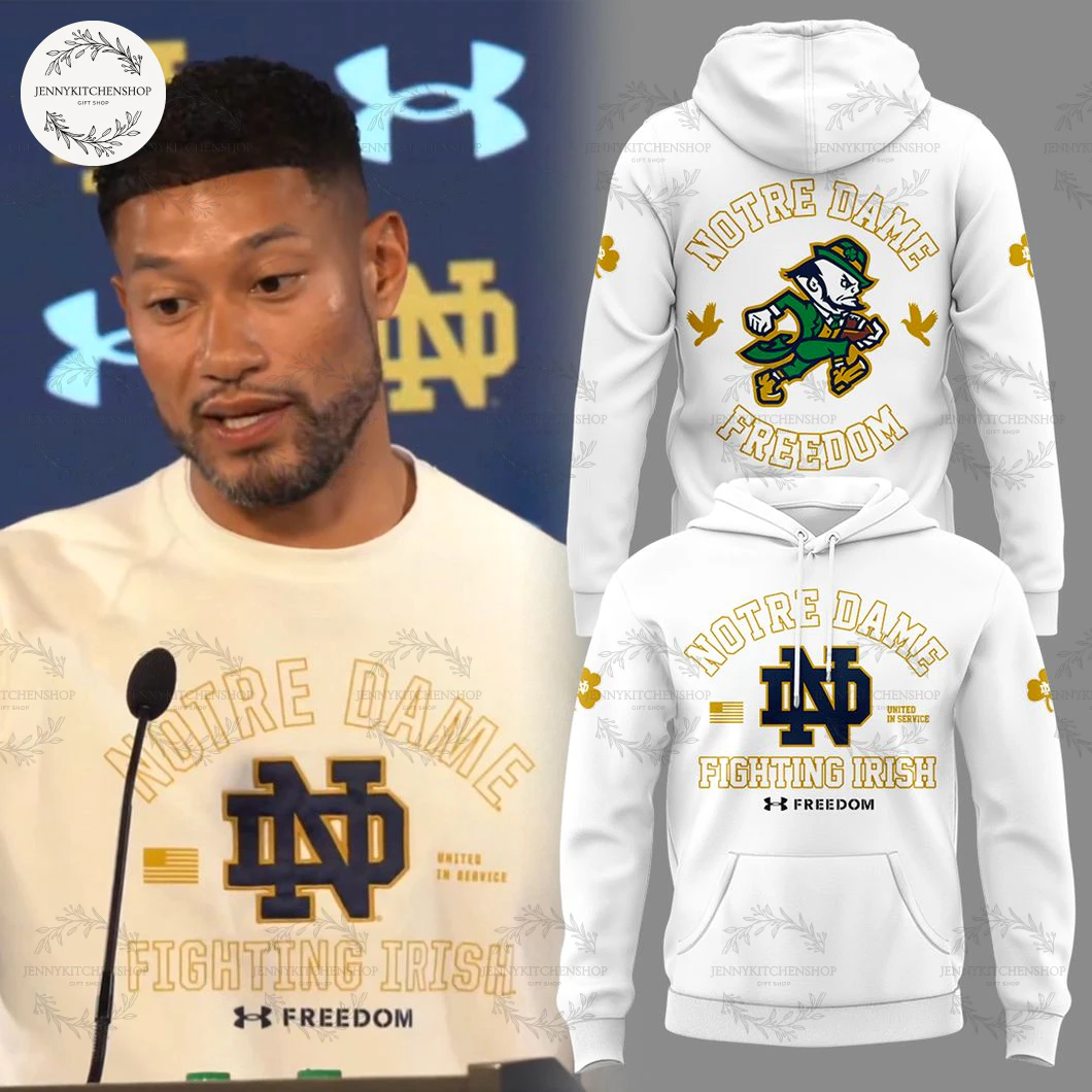 Notre Dame Fighting Irish Football Freedom 2025 Limited T-Shirt, Hoodie