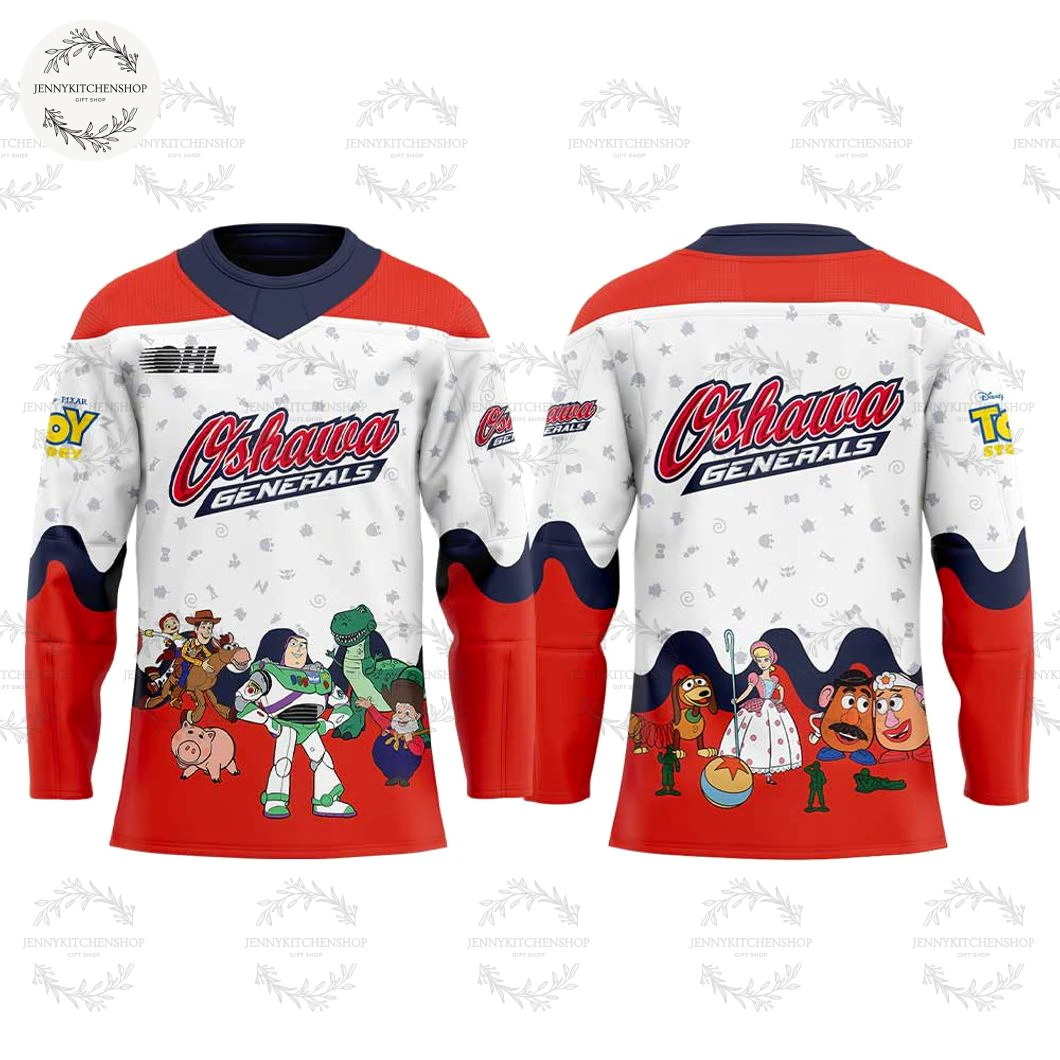 Oshawa Generals Toy Story Uniform 2025 Hockey Jersey