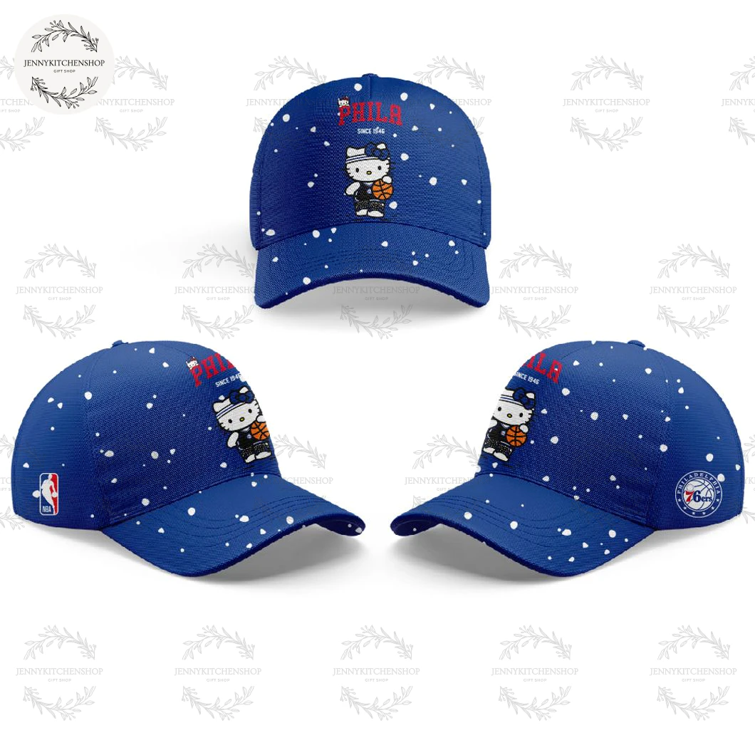 Philadelphia 76ers x Hello Kitty 2025 Since 1946 Hoodie Cap