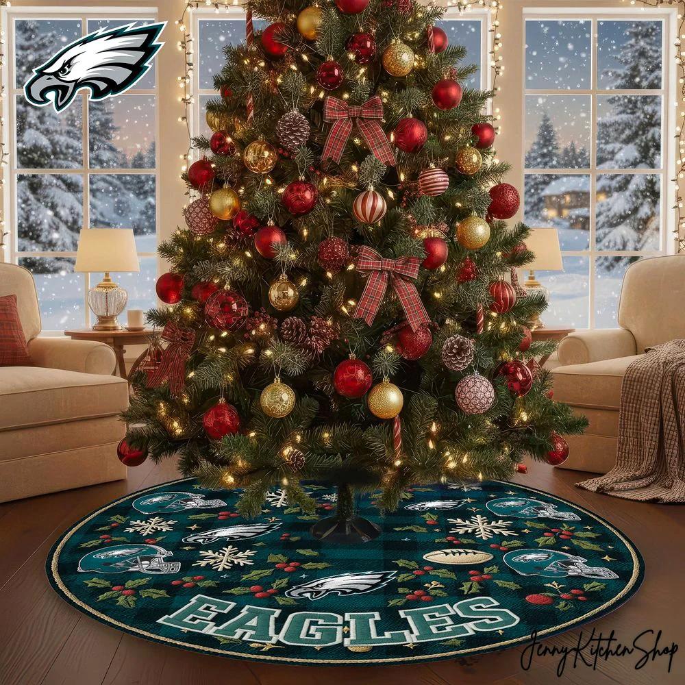 Philadelphia Eagles Christmas Tree Skirt