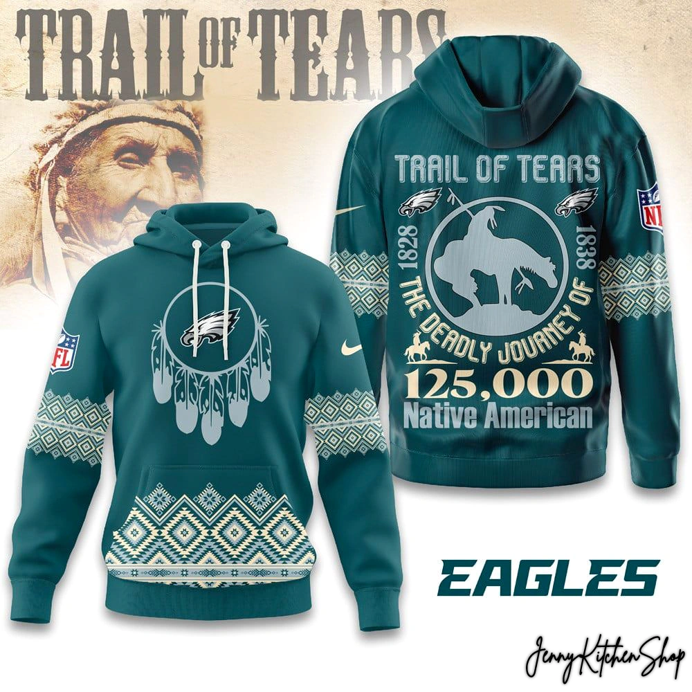 Philadelphia Eagles Trail of Tears 2025 Hoodie