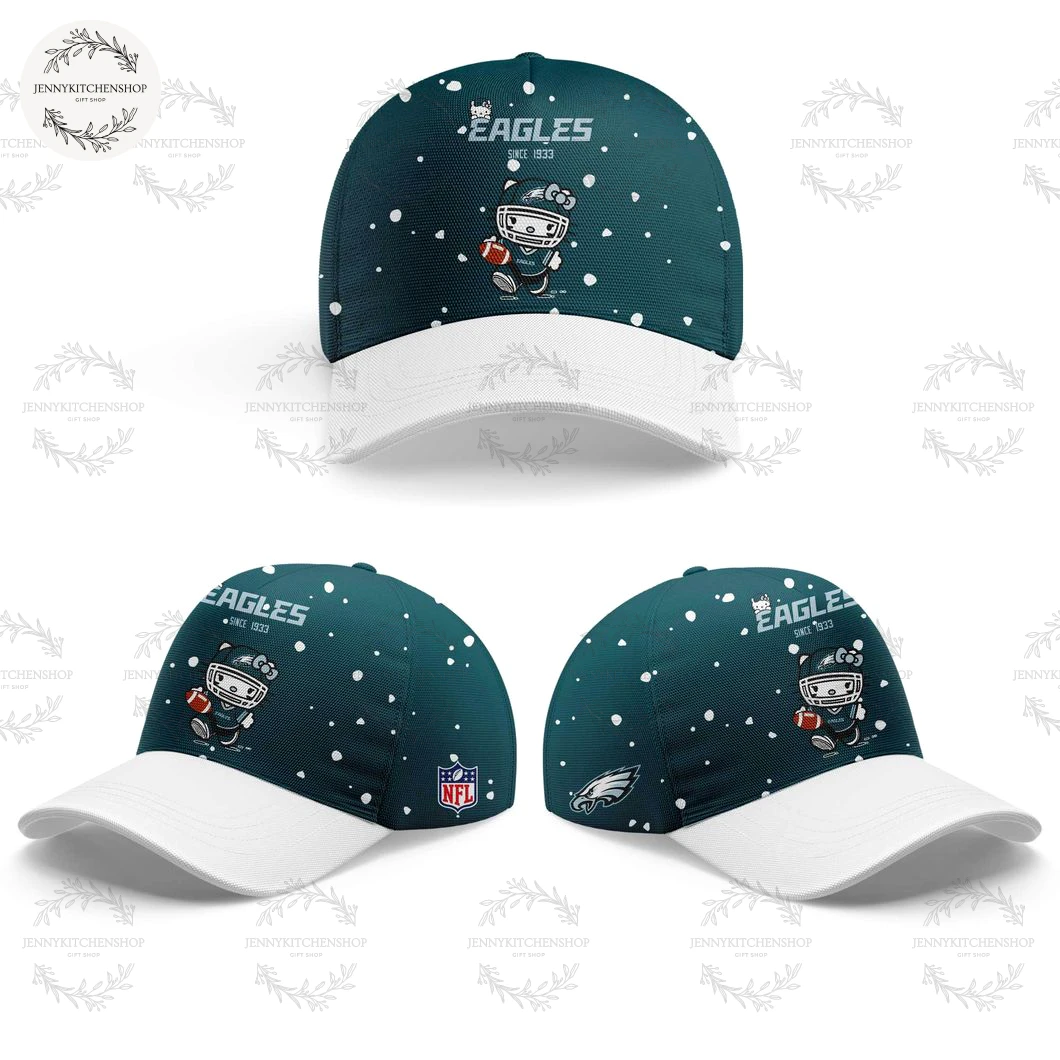 Philadelphia Eagles x Hello Kitty 2025 Since 1933 Hoodie Cap