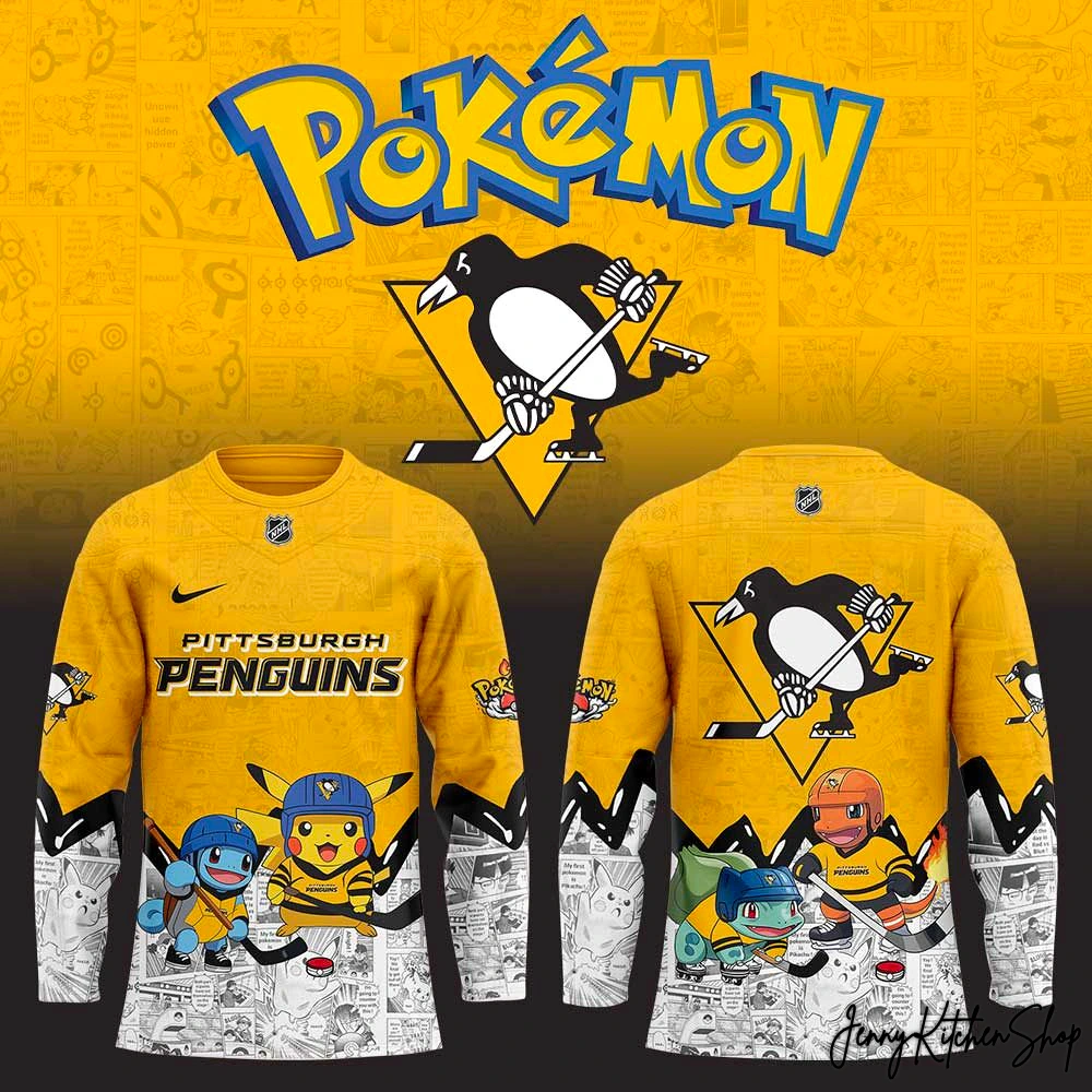 Pittsburgh Penguins x Pokémon 2025-26 Limited Hockey Jersey