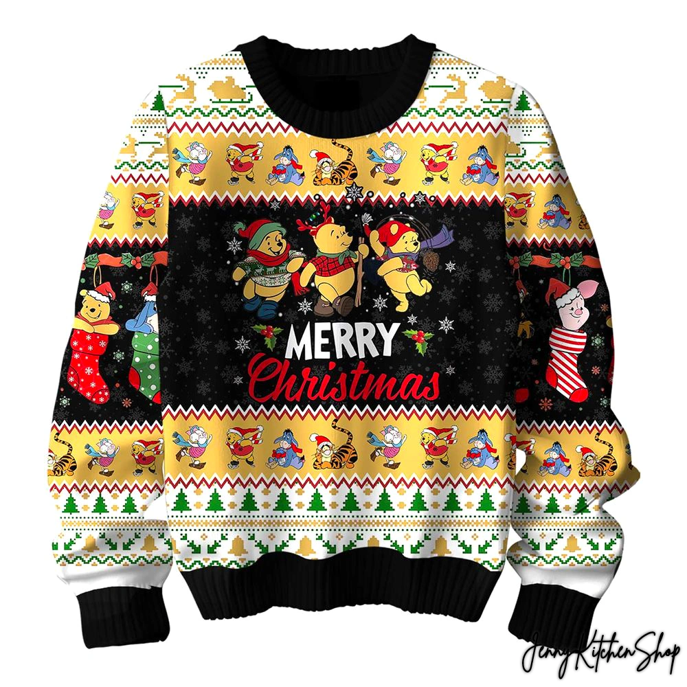 Pooh Merry Christmas Ugly Sweater