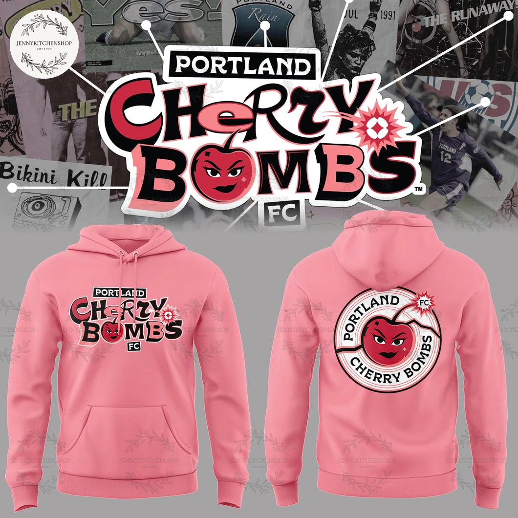Portland Cherry Bombs FC Pink 2025 Limited T-Shirt, Hoodie
