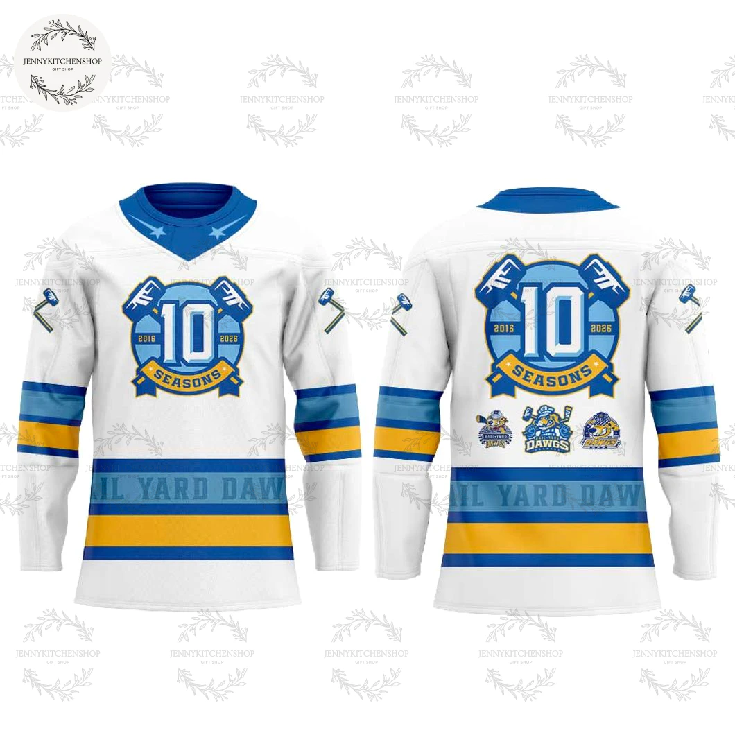 Rail Yard Dawgs Alumni Auction 2025 Uniform Hockey Jersey