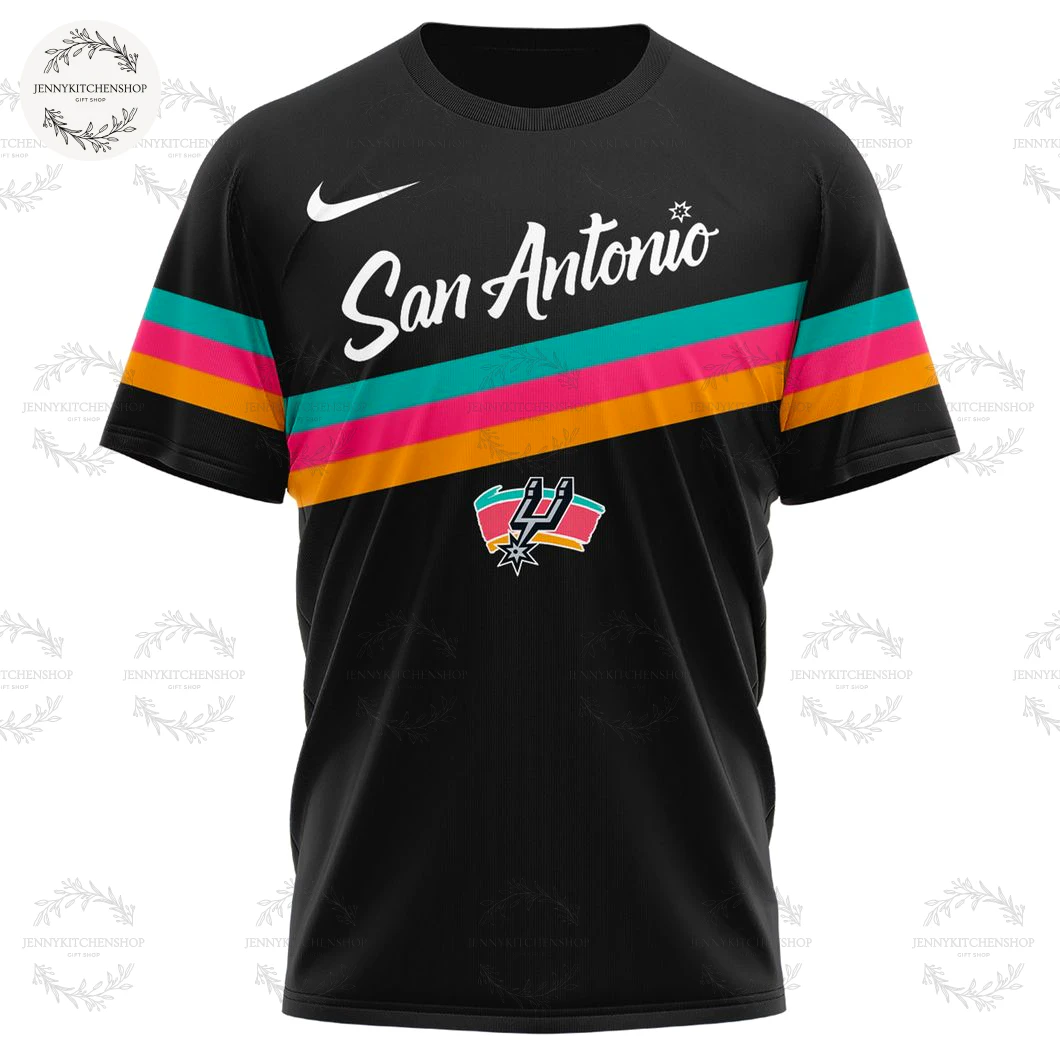 San Antonio Spurs 2025 Classic Colors City T-Shirt