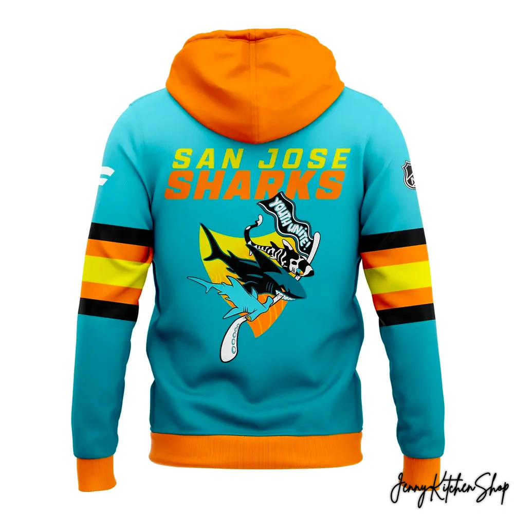 San Jose Sharks 2025-26 Youth Unite Hoodie
