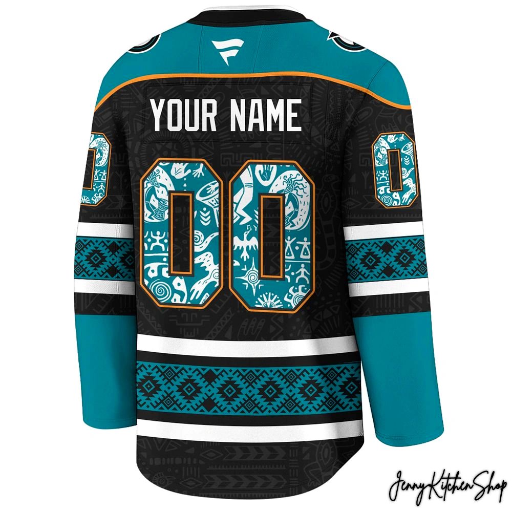 San Jose Sharks 2025 Indigenous People Heritage Hockey Jersey