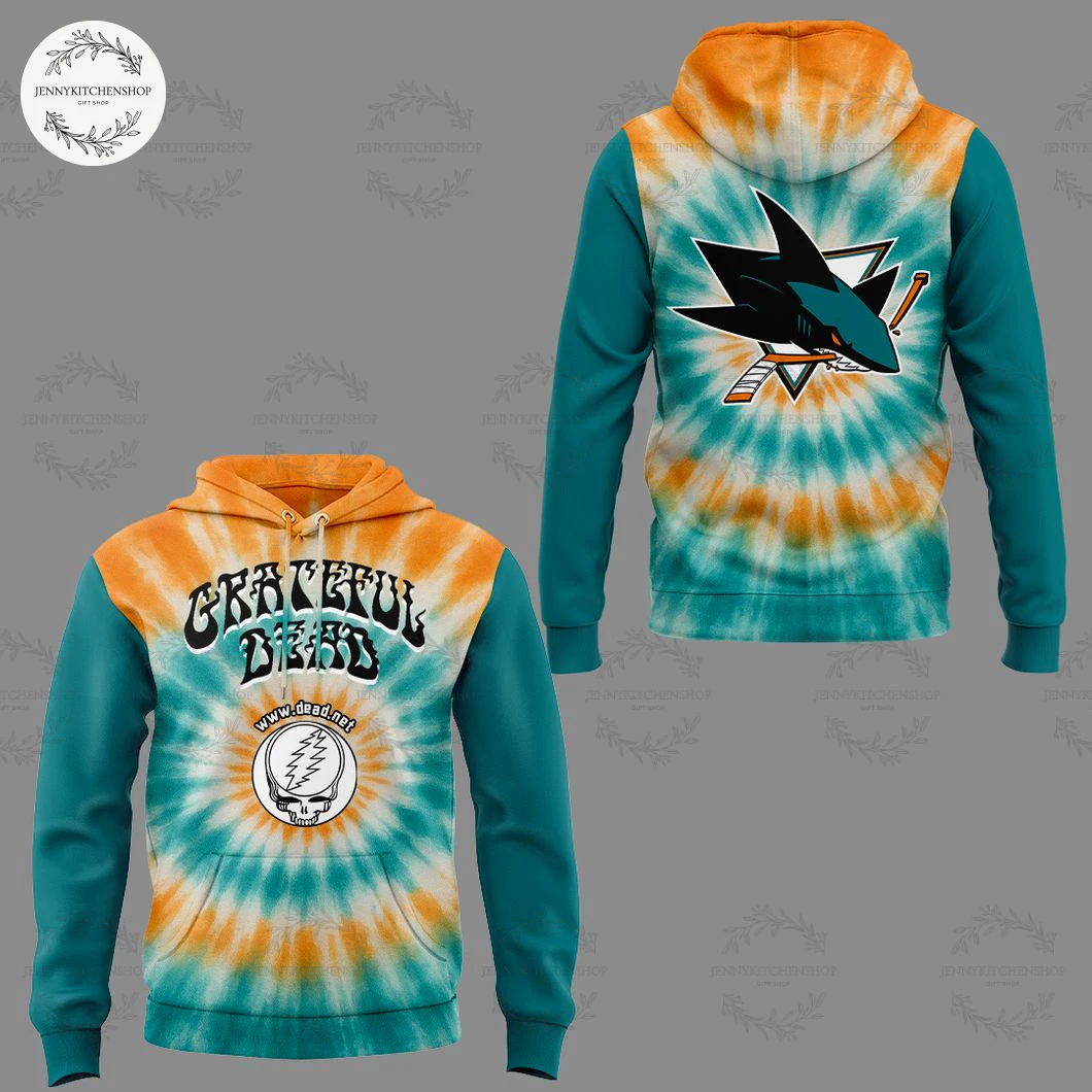San Jose Sharks Grateful Dead Night 2025 Hoodie