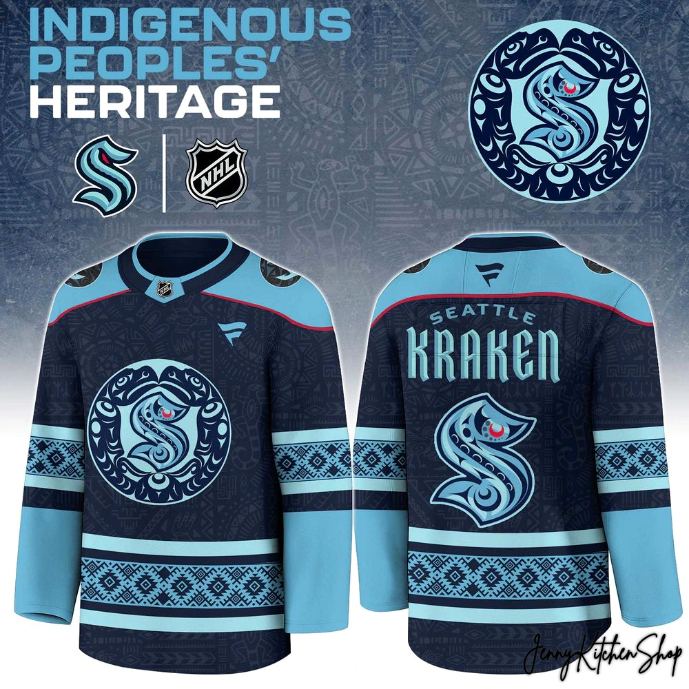 Seattle Kraken 2025 Indigenous People Heritage Hockey Jersey