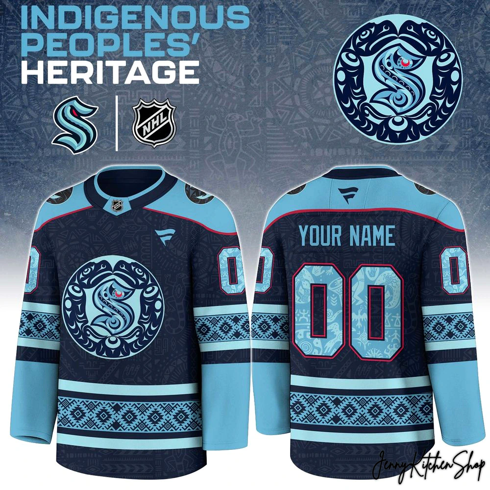 Seattle Kraken 2025 Indigenous People Heritage Hockey Jersey