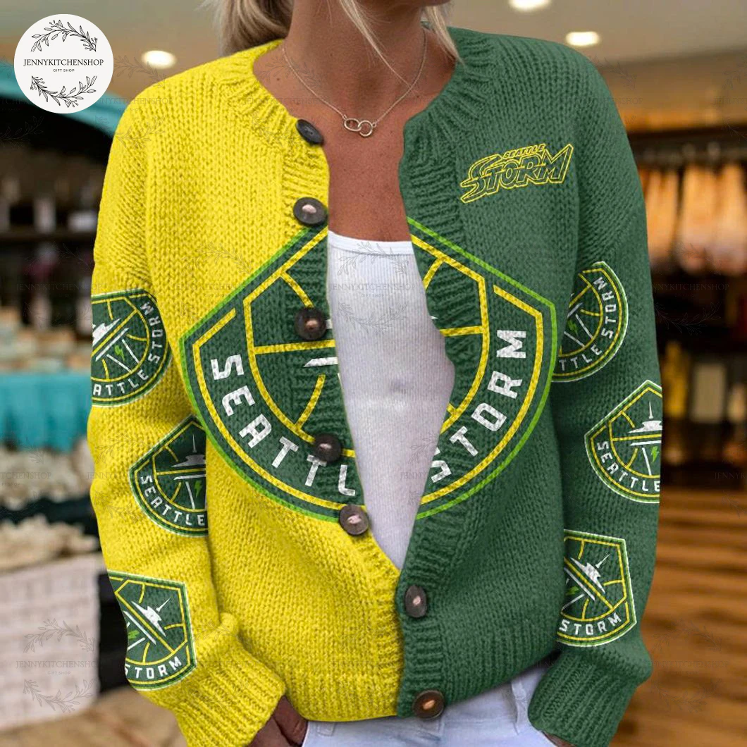 Seattle Storm 2025-26 New Edition Cardigan Sweater