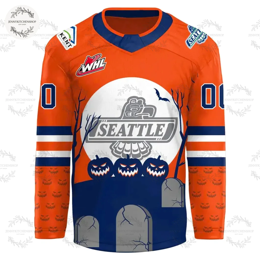 Seattle Thunderbirds Halloween Night Jerseys