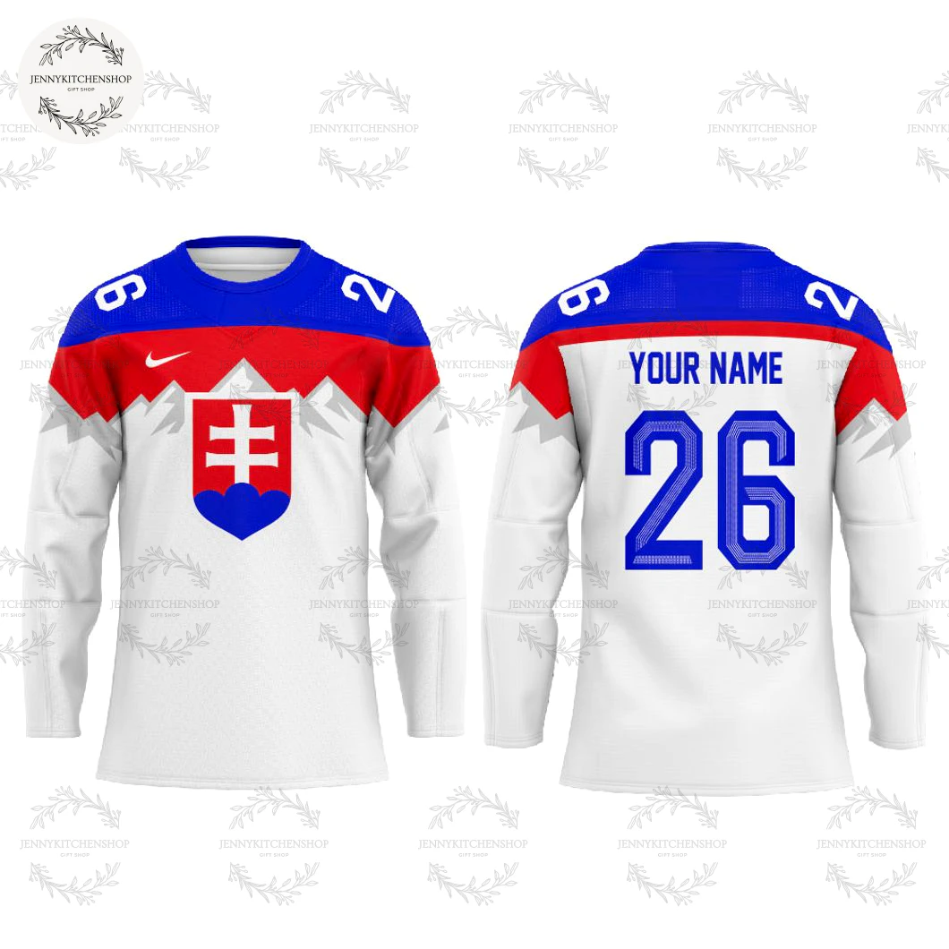Slovak Men's National Ice Hockey 2025-26 New Hockey Jersey